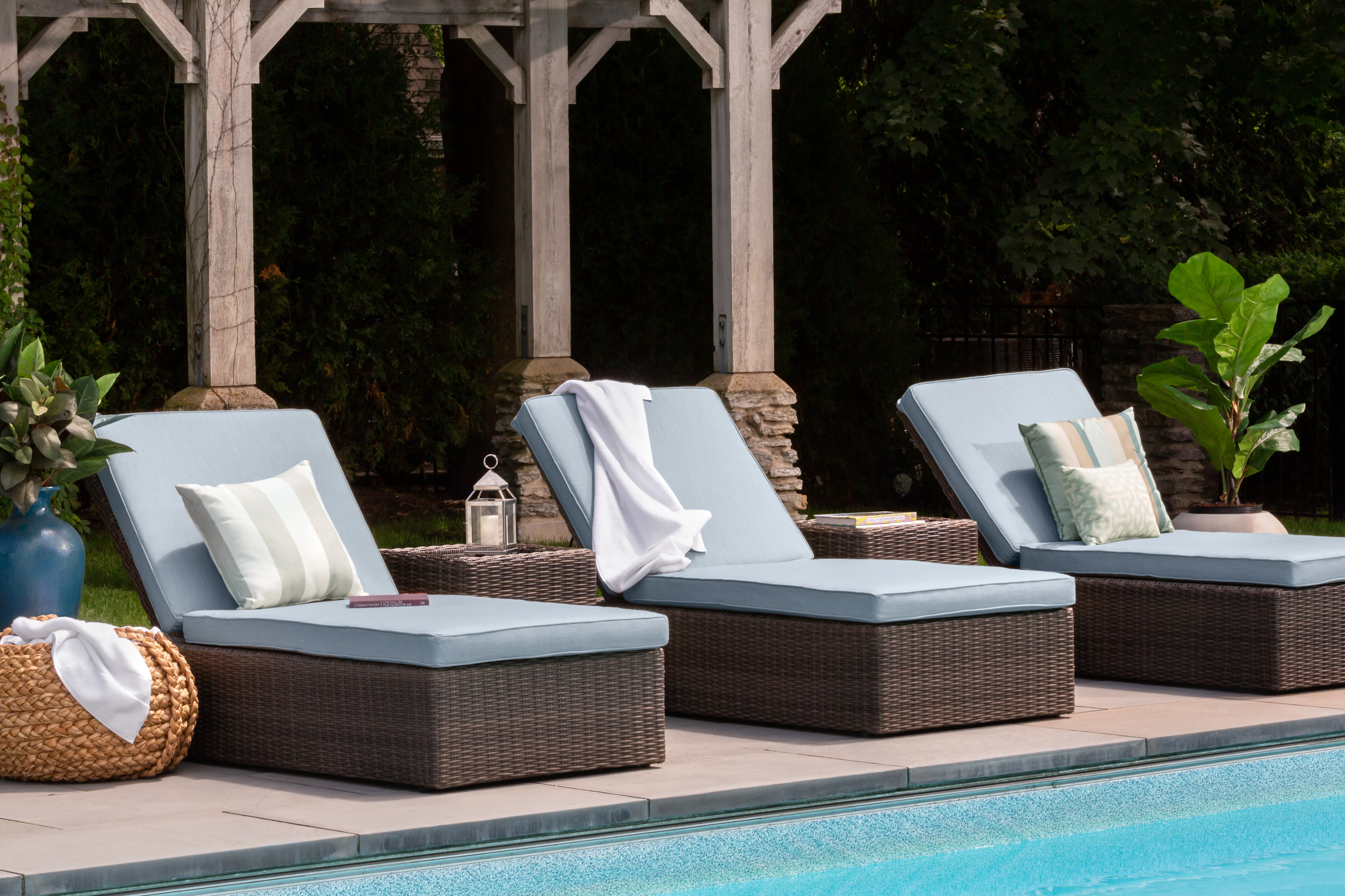 Harriet Outdoor Chaise Lounge - Image 3