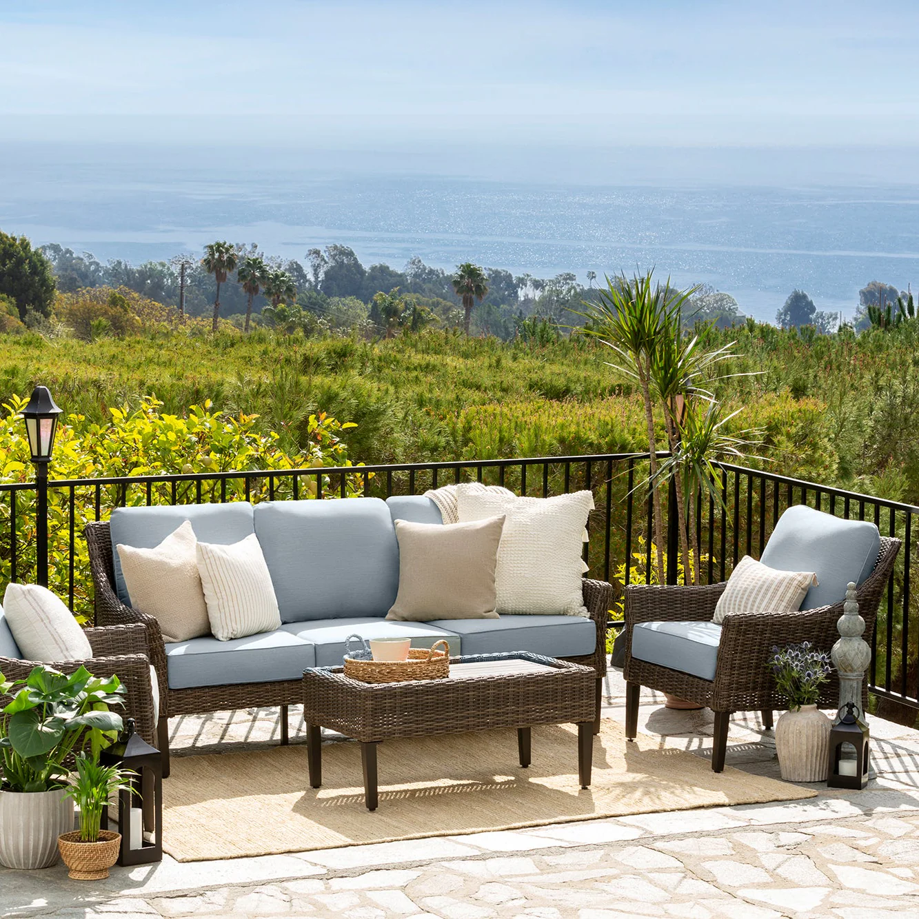 Harriet Outdoor Swivel Glider Chair - Image 4