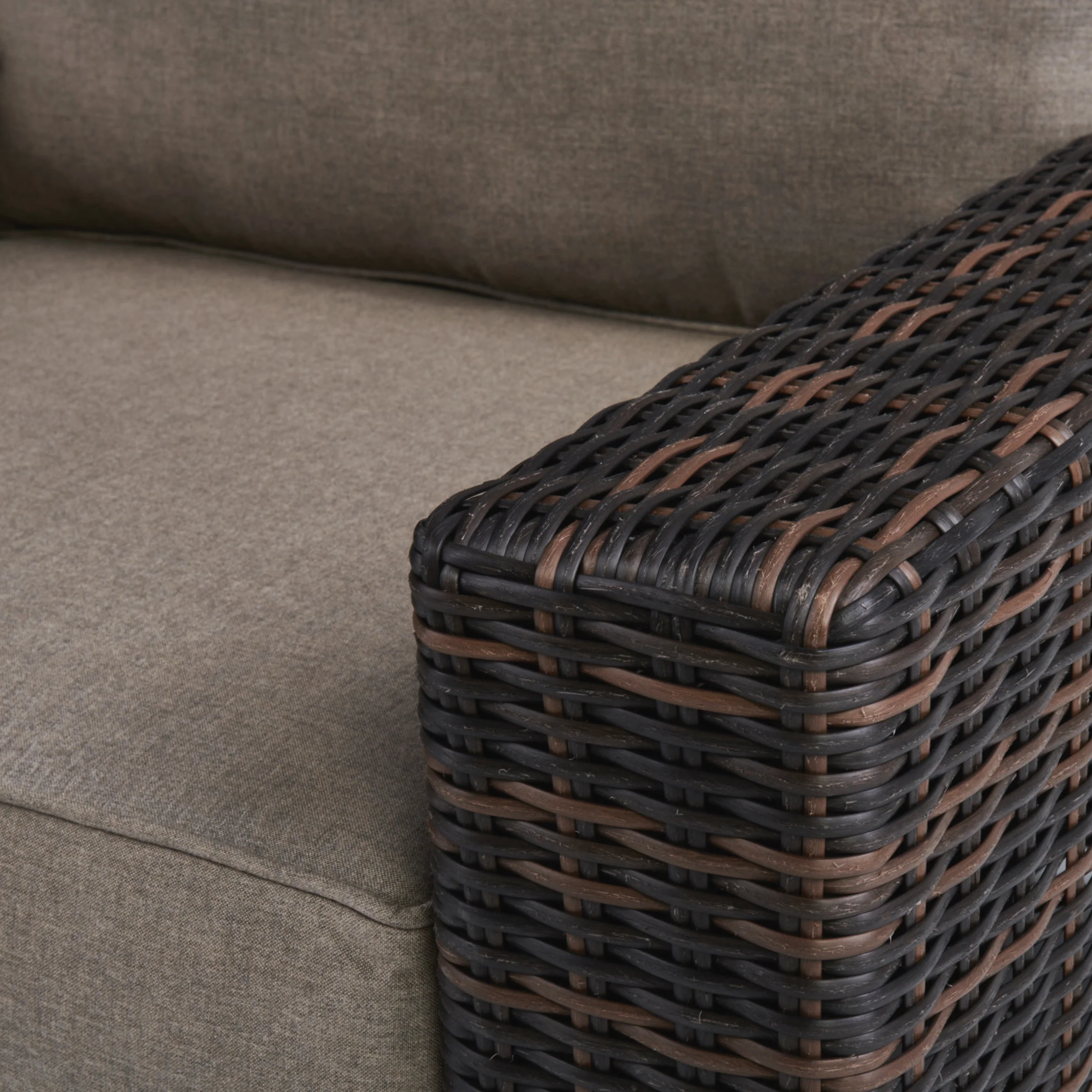 Langdon Outdoor Loveseat Set with Swivel Glider Chairs - Image 3