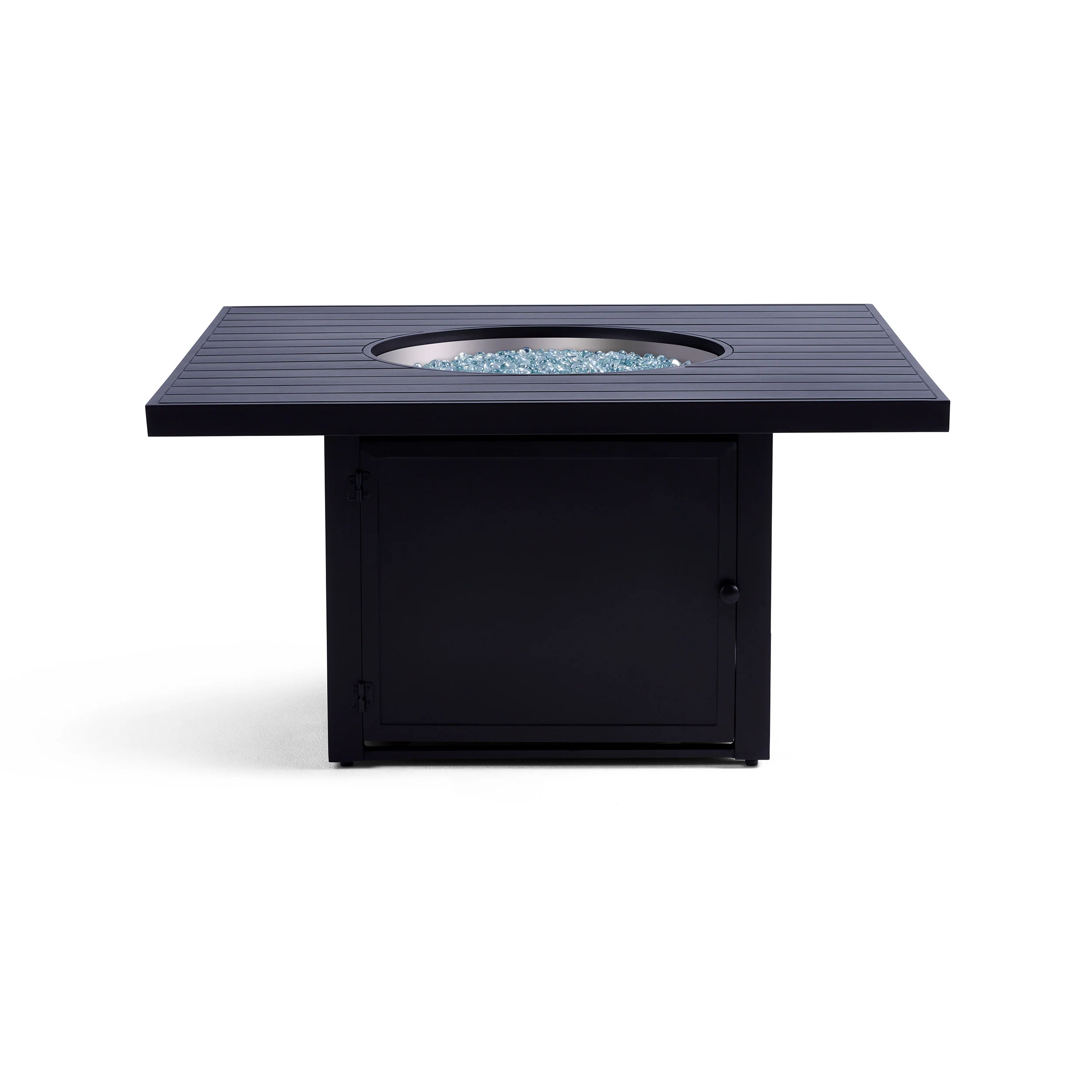 Langdon Outdoor Fire Pit Table Set with 4 Swivel Glider Chairs - Image 7