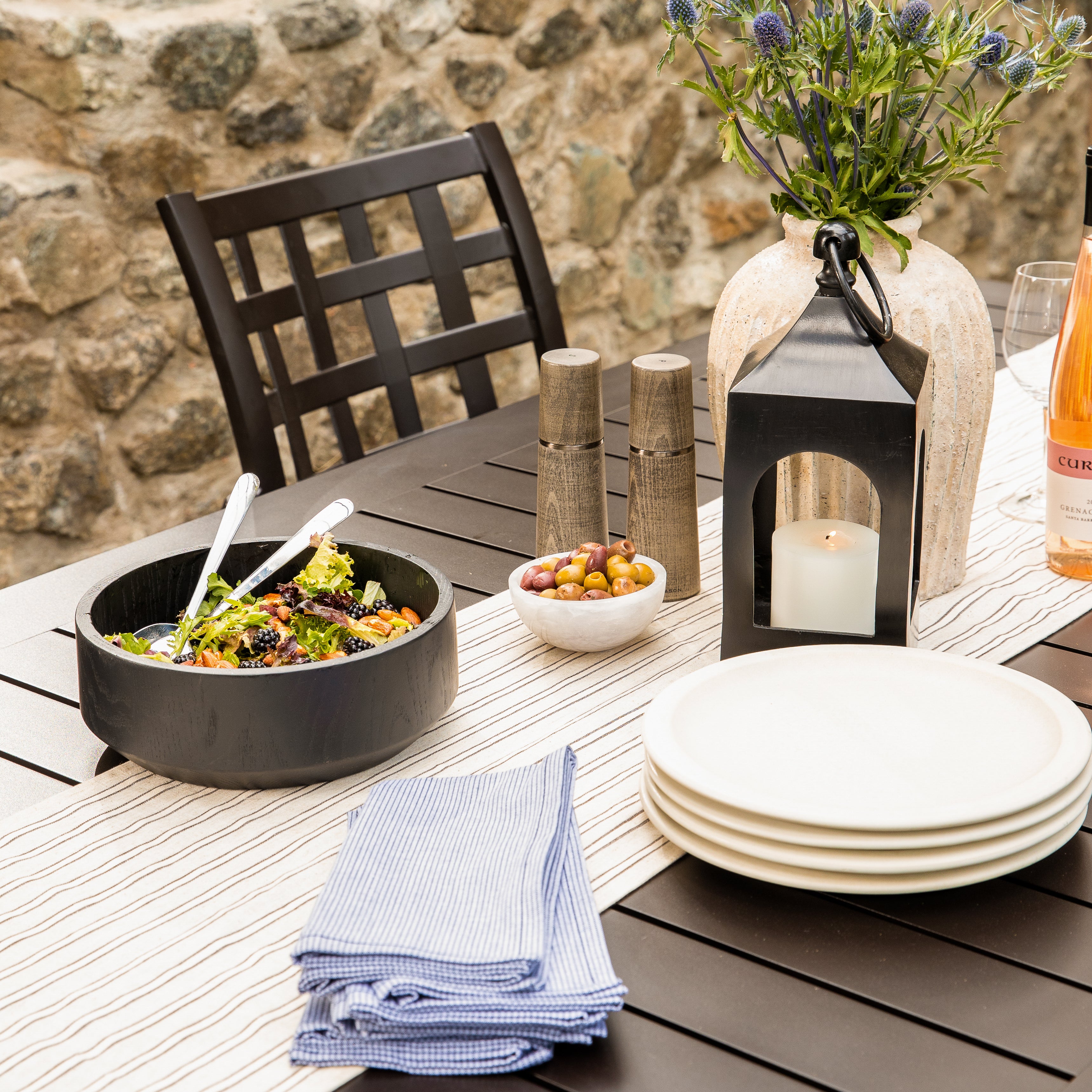 Lily 9 Piece Rectangular Outdoor Dining Set - Image 6